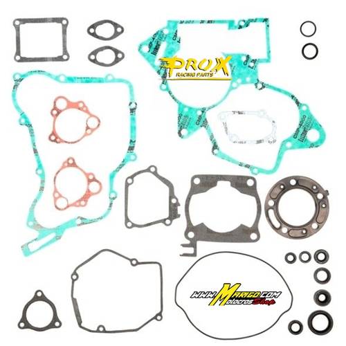 1 - Kit guarnizioni motore PROX - CR 125 98-99  cod. PX34.1218 Contiene la serie di guarnizioni del motore, i paraoli motore e paraoli valvole. NON sono compresi i paraoli dell’albero motore