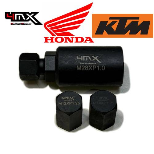 Estrattore volano 4MX per KTM SXF250/350/450 16-18, Honda CRF250 10-21, CRF 450 09-21, filettatura M28x1.0  cod. 4MX080010