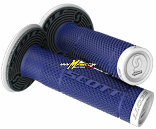 Manopole SCOTT SX II + donut  white/blue cod. 219624