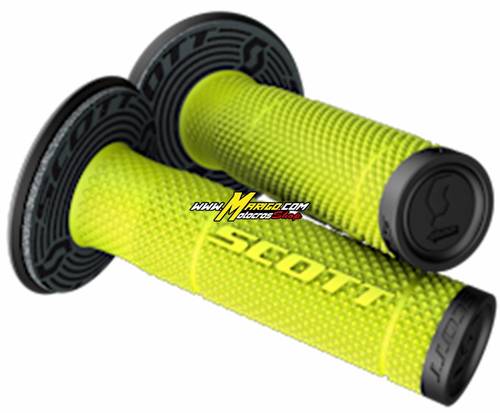 Manopole SCOTT SX II + donut  black/neon yellow cod. 219624