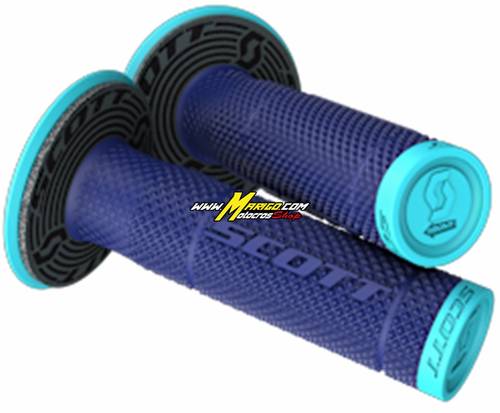 Manopole SCOTT SX II + donut  blue/dark blue cod. 219624