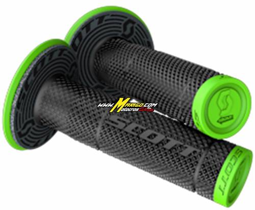 Manopole SCOTT SX II + donut  neon green/black cod. 219624