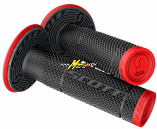 Manopole SCOTT SX II + donut  neon red/black cod. 219624