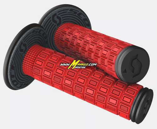 Manopole SCOTT Mellow + donut - neon red/black cod. 269305