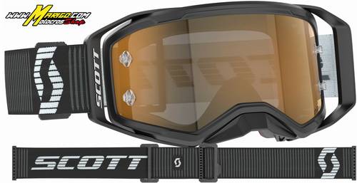 Maschera SCOTT Prospect 2.0 AMP chrome Montatura:  black/white  Lente:  gold chrome works  ID prodotto:  cod. 4214781007324