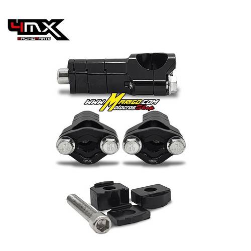 Supporto manubrio regolabile 4MX KTM/ Husqvarna/ GasGas nero  cod. 4MX-HRAKTM-BK
