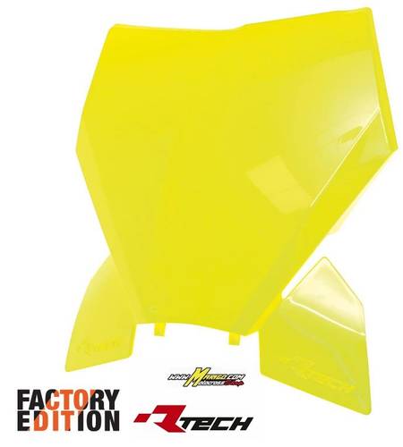 151 - TABELLA ANTERIORE FACTORY  KTM 2023/2024   GIALLO NEON   cod.  R-TBKTMGF0093