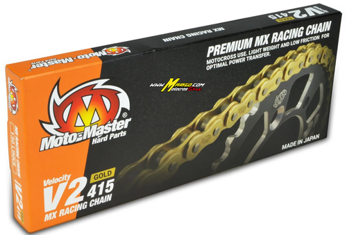 Catena di trasmissione V2 415  MOTO-MASTER CHAIN MM415V2 GG 130 maglie  cod. 12200446 / 641501
