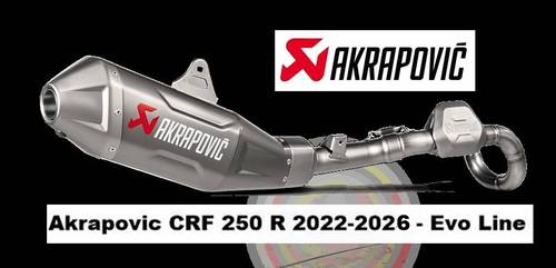 Akrapovic CRF 250 R 2022-2026 - Evo Line  cod. S-H2MET13-FDHLTA